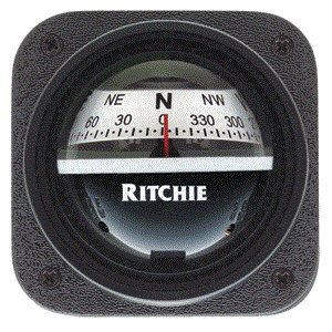 Ritchie Navigation V-537W Explorer Bulkhead Mount Compass White Dial