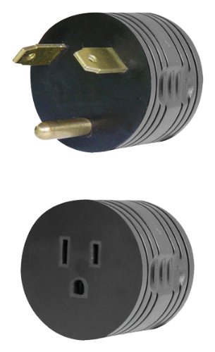 Voltec Industries 16-00501 RV Park Power Adapter 30A Male to 15A Female