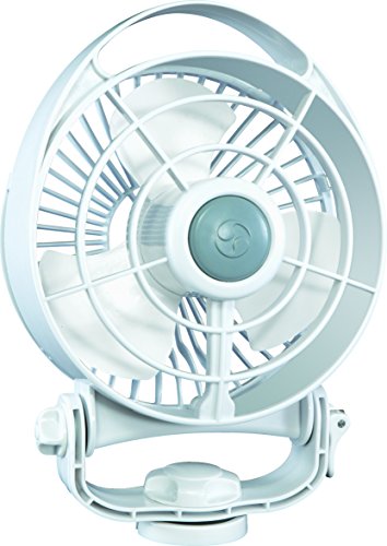 Caframo 748CAWBX Bora 12V 3-Speed 6" Marine Fan White