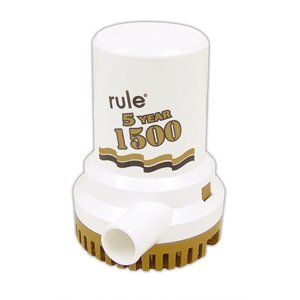 Rule Industries 04 Gold Series Bilge Pump 1500 GPH 12V High Capacity