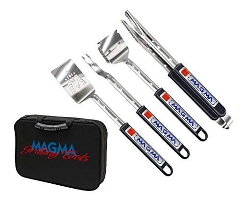 Magma A10-132T Telescoping Grill Tool Set 5-Piece Marine Grade Stainless Steel