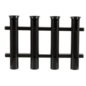 Taco Metals P03-064B Polyethylene 4-Rod Rack Black