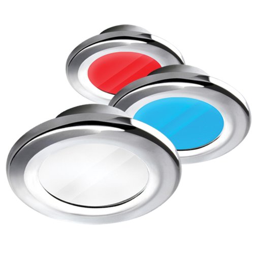 I2Systems A3120Z-11HAE Apeiron Tri-Color LED Screw Mount Light Red Cool White Blue Chrome
