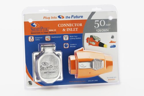 SmartPlug B50ASSY 50 Amp Inlet Connector Combo Kit for Marine Shore Power