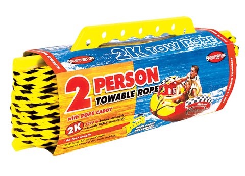 Sportsstuff 57-1522 2K Tow Rope for 1-2 Person Towable Tubes 60 Feet