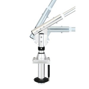 Lee's Tackle SW9300 Sidewinder Bolt-On Outrigger Mount Lay-Down Silver Pair