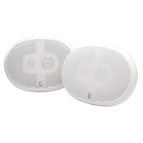 Poly Planar MA-5950 6" X 9" Premium Series Speaker Pair, Mfg# Ma-5950, 160 Watts/pair, 3-Way Tweeter & Mid-Range, White Grille.