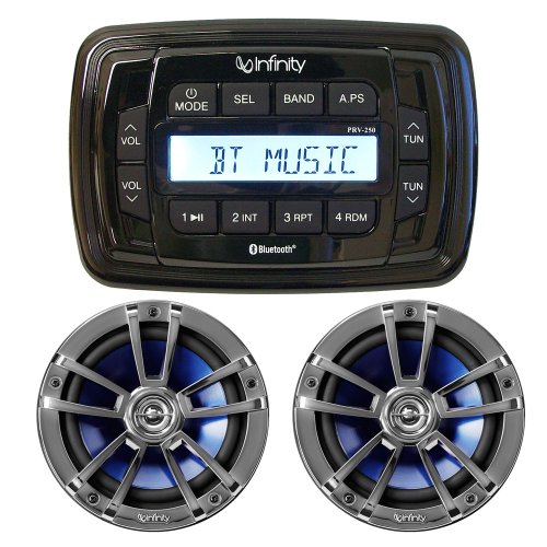 Infinity INFMPK250 Marine Bluetooth Stereo Package with 6.5" Speakers