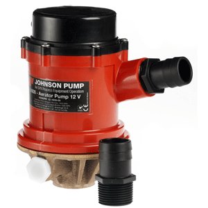 Johnson Pumps 16004B-24 Pro Series 1600 GPH Livewell Baitwell Pump 24V