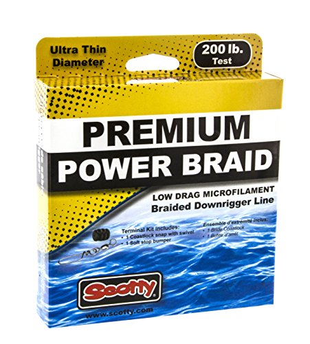 Scotty Downriggers 2702K Power Braid Downrigger Line 200 lb Test 400 ft