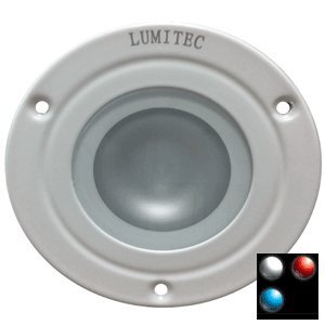 Lumitec 114128 Shadow Flush Mount LED Down Light White Finish 3-Color