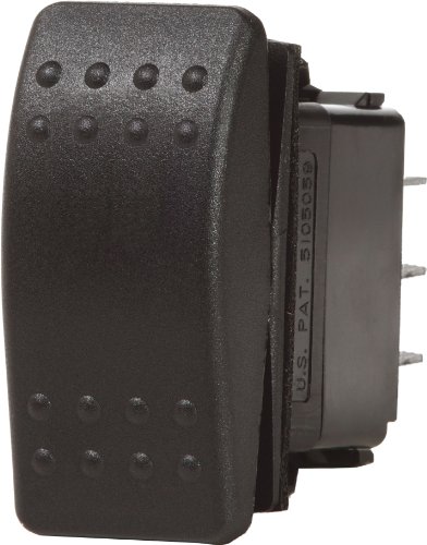 Blue Sea Systems 7930 Contura II SPST Water Resistant Switch Black Off-(On)