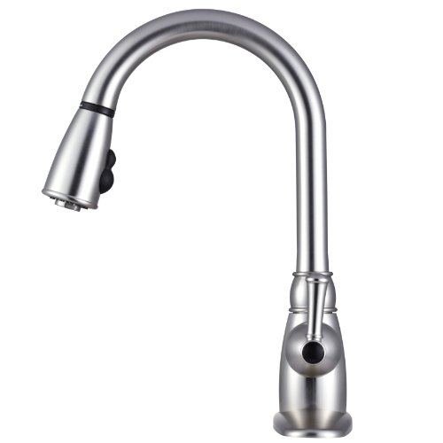 Dura Faucet DFPK160SN Pull-Down RV Kitchen Faucet with Brushed Satin Nickel Finish