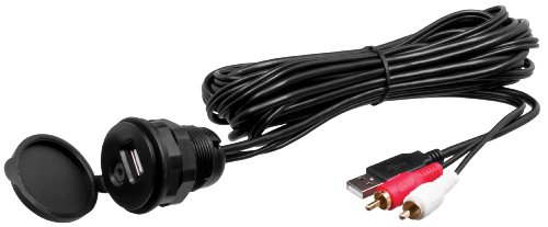 Boss Audio Systems MUSB35 Universal USB/3.5mm Aux Extension Mount & Cable