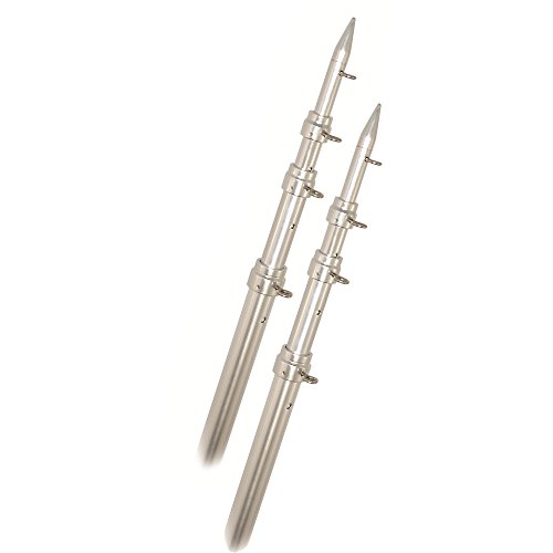 RUPP Marine A0-1500-TEL Top Gun 15' Telescoping Outrigger Poles Aluminum