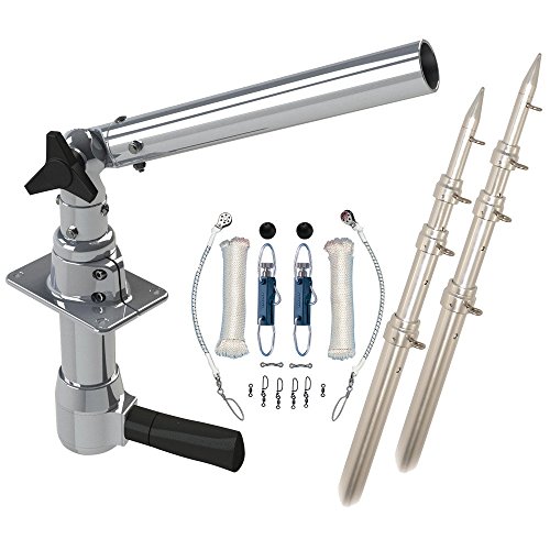 RUPP Marine REV-TPGN-18T Revolution Top Gun Outrigger Kit with 18' Poles