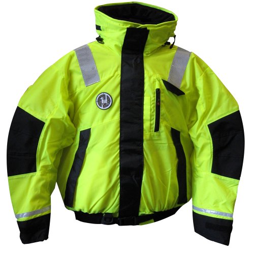 First Watch AB-1100-HV-L Hi-Vis Flotation Bomber Jacket Large USCG Type III