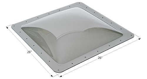Icon Pistons 12121 RV Skylight 22x22 Smoke Bubble Dome