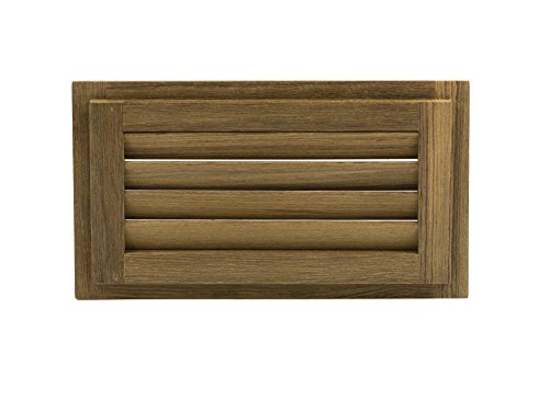Whitecap Industries 60714 Teak Louvered Insert 6-3/8" x 11-3/16"