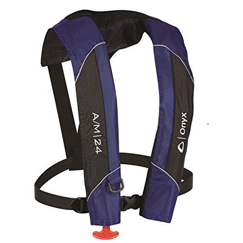 Onyx Outdoors 132000-500-004-15 A/M-24 Automatic/Manual Inflatable Life Jacket Blue