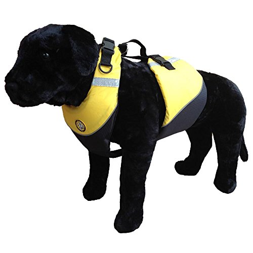 First Watch AK-1000-HV-L First Watch Flotation Dog Vest Large Hi Vis Yellow
