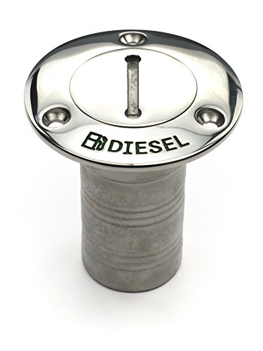 Whitecap Industries 6124C Stainless Steel Diesel Deck Fill 1-1/2" Hose