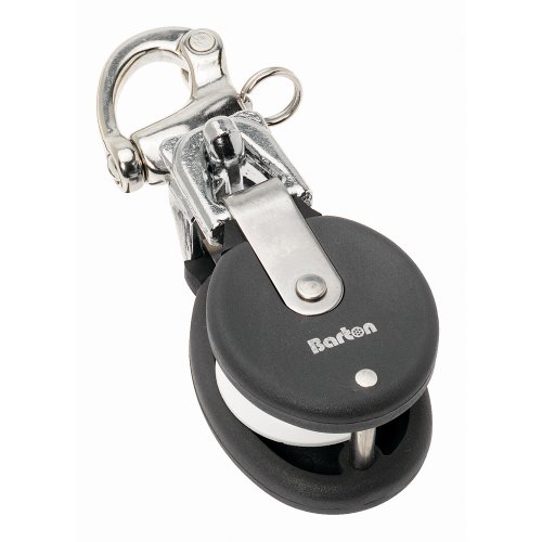 Barton Marine 90401 Medium-Weight Snatch Block with Snap Shackle