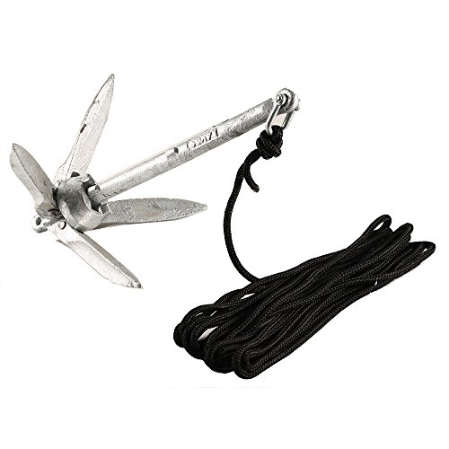 Attwood Marine 11959-1 Kayak Grapnel Anchor Kit 3 lb with Rope