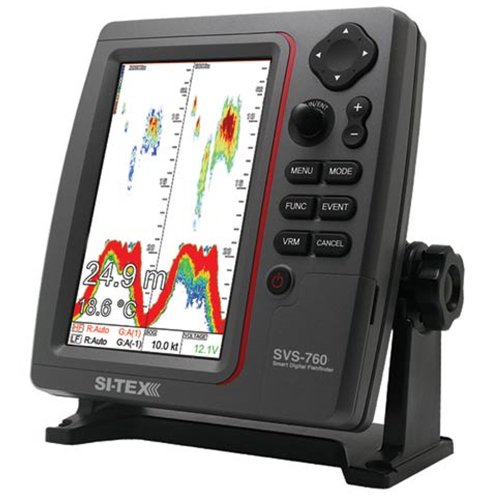 Si-Tex SVS-760 Dual Frequency Fishfinder 600W 7.5" Color LCD 50/200 kHz
