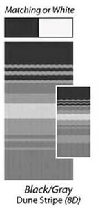 Powerwinch EA158D00 Carefree Fiesta 15' RV Patio Awning Black Gray