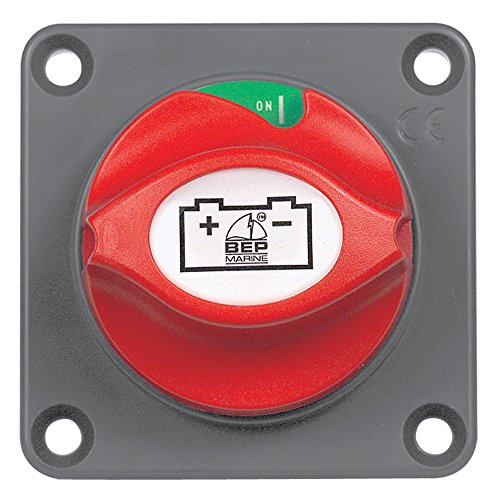 BEP Marine 701-PM Contour Panel Mount Battery Master Switch with Removable Key