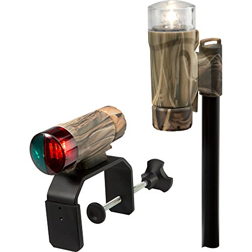 Attwood Marine 14191-7 Portable LED Navigation Light Kit with C-Clamp Mount