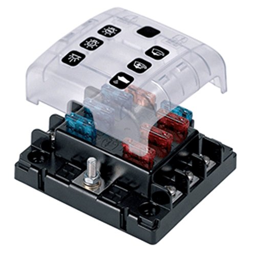 BEP Marine ATC-6W Marinco ATC 6-Way Fuse Holder With Cover and Link