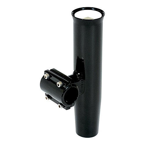 Picture of Lee's Tackle RA5202BK Clamp-On Rod Holder Black Aluminum Horizontal Mount