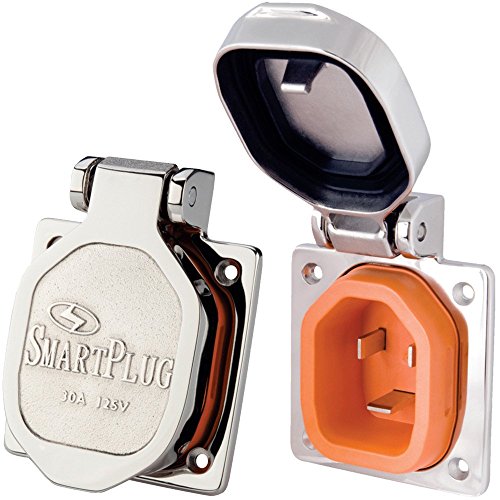 SmartPlug BM30NT 30 Amp 125V Stainless Steel Boat Inlet