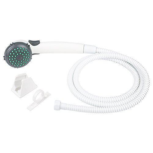Dura Faucet DFSA400KWT Single Function Handheld Shower Wand Kit with 60-Inch Hose, White