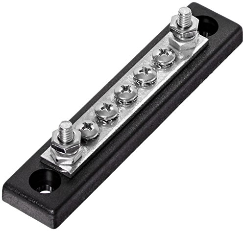 Sea-Dog Line 4267101 Screw Terminal Buss Bar 5 Terminals Tin Plated Brass