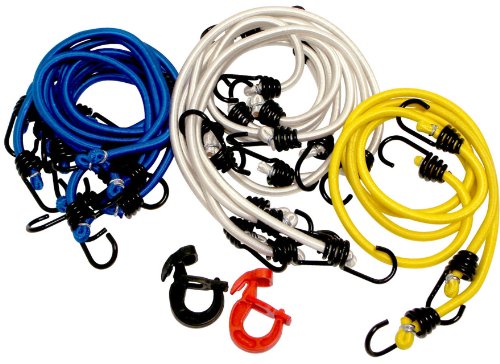 Attwood Marine 117127 Bungee Cord Pack with Adjustable Hooks