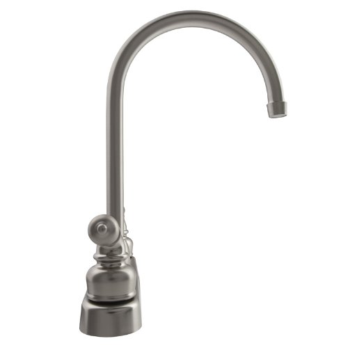 Dura Faucet DF-PK330HC-SN J-Spout RV Kitchen Faucet - Satin Nickel