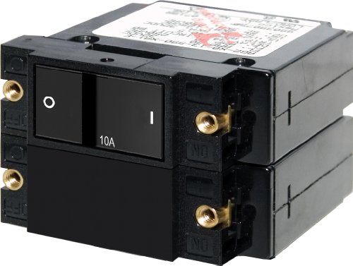Blue Sea Systems 7410 A-Series Double Pole Flat Rocker Circuit Breaker