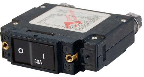 Blue Sea Systems 7548 C-Series Flat Rocker Circuit Breaker 80A Single Pole