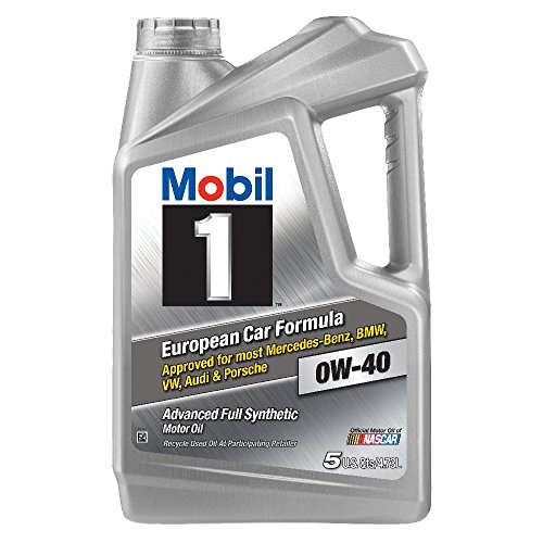 Mobil 120760 Mobil 1 0W-40 Full Synthetic Motor Oil 5 Quart