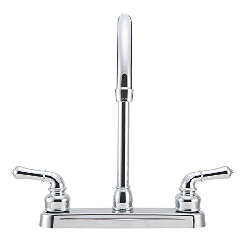 Dura Faucet DF-PK330HC-CP J-Spout RV Kitchen Faucet Chrome Polished