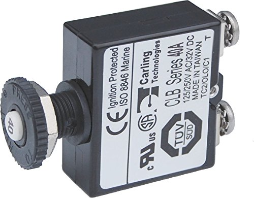 Blue Sea Systems 2137 40A Push Button Circuit Breaker