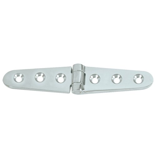 Whitecap Industries S-3430 Strap Hinge 6" 304 Stainless Steel