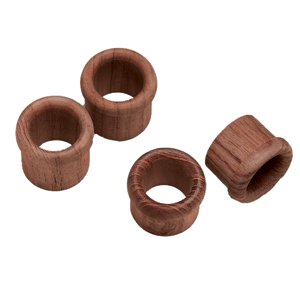 Whitecap Industries 60145-A Teak Finger Pull 5/8" Barrel Recess Mount 2 Pack