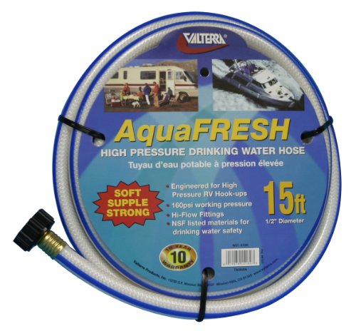 Valterra W01-5180 Drinking Water Hose 1/2 Inch x 15 Feet NSF Approved
