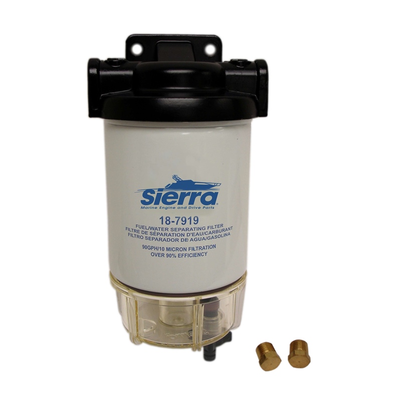 Sierra 18-7932-1 Fuel Water Separator Filter Kit with Metal Collection Bowl