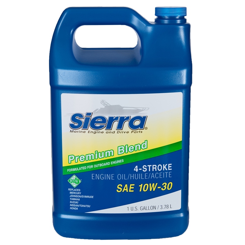 Sierra 18-9420-3 10W30 FC-W 4-Stroke Outboard Motor Oil, 1 Gallon