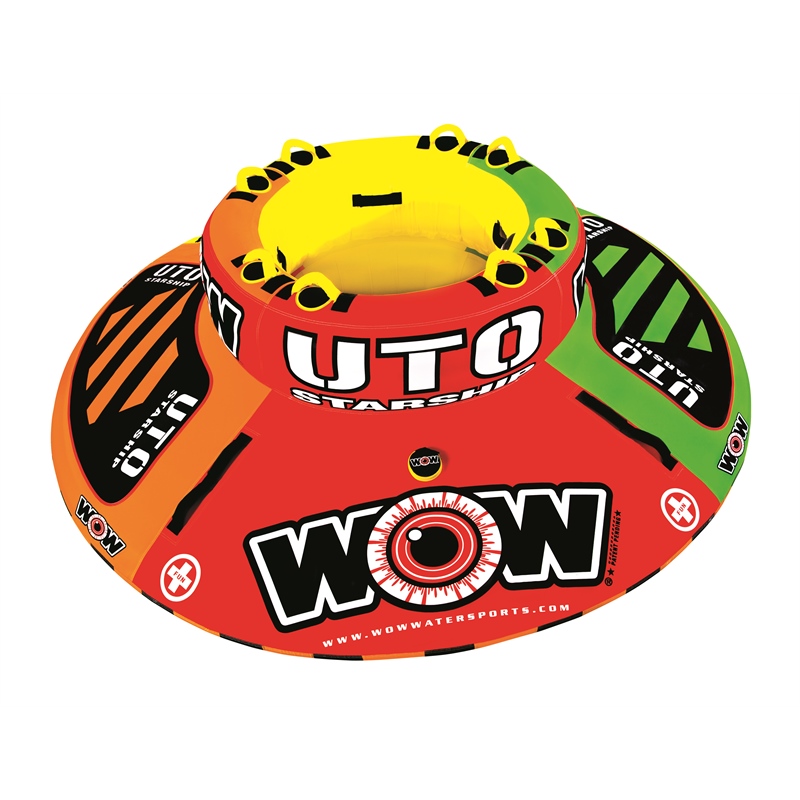 WOW Sports 15-1110 UFO Starship 3-Person Inflatable Towable Water Tube